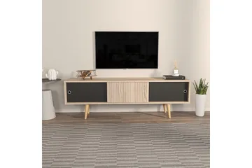 TV-bord Ticoman Eik / Svart - Eik / Svart - Møbler - Mediamøbel & tv møbel - TV-benk & mediabenk