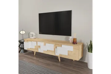 TV-bord Ticomannd Eik / Hvit - Eik / Hvit - Møbler - Mediamøbel & tv møbel - TV-benk & mediabenk