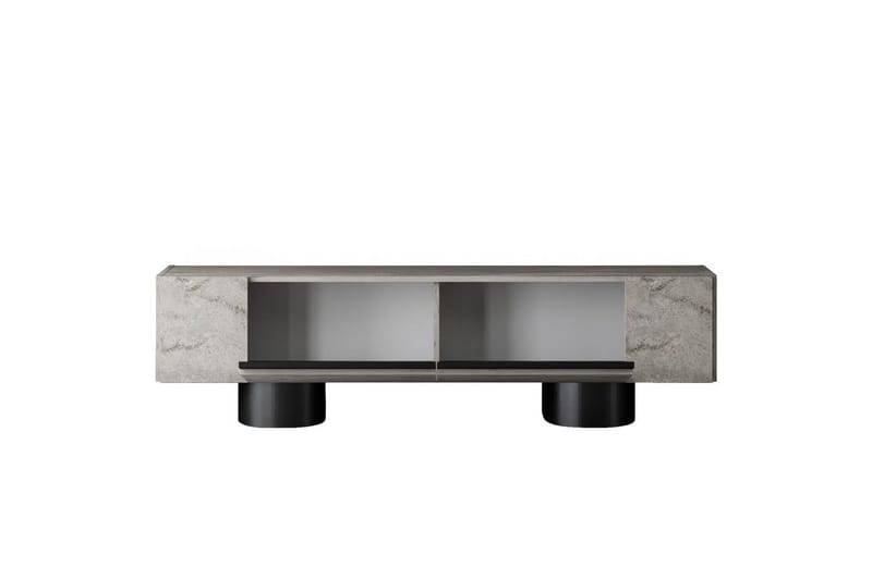TV-bord Travertin / Svart - Travertin / Svart - Møbler - Mediamøbel & tv møbel - TV-benk & mediabenk