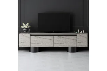 TV-bord Travertin / Svart - Travertin / Svart - Møbler - Mediamøbel & tv møbel - TV-benk & mediabenk