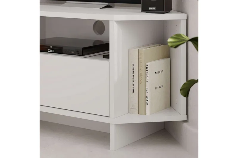 TV-bord Viva Hvit - Hvit - Møbler - Mediamøbel & tv møbel - TV-benk & mediabenk