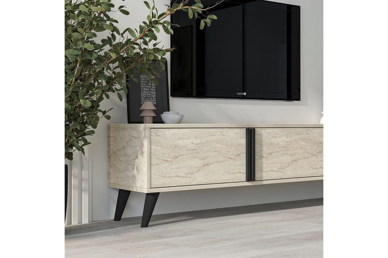 TV-bord Ythmere Travertin - Travertin - Møbler - Mediamøbel & tv møbel - TV-benk & mediabenk