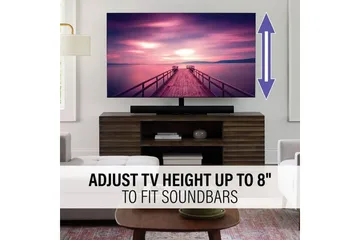TV-bordstativ Sanus Svingbart Universal Opptil 86 - Svart - Møbler - Mediamøbel & tv møbel - Mediestativ & veggfeste
