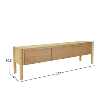 TV Cabinet HOME4YOU - eik - Møbler - Mediamøbel & tv møbel - TV-benk & mediabenk