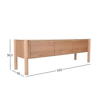 TV Cabinet HOME4YOU - eik - Møbler - Mediamøbel & tv møbel - TV-benk & mediabenk