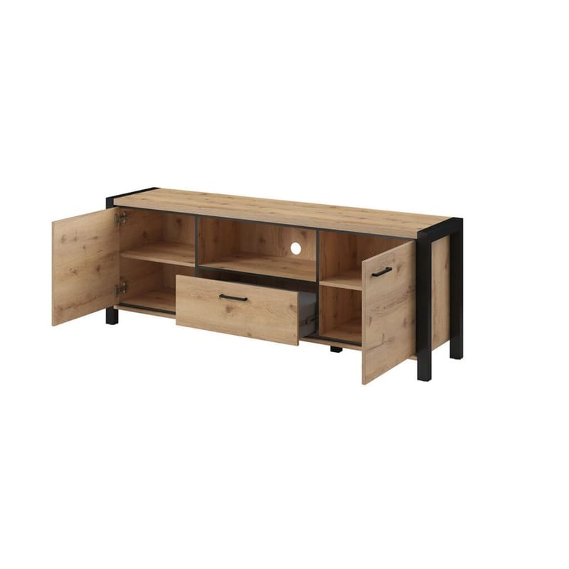 TV-enhet Aktiv 2 dører 1 skuff - 180 cm - Møbler - Mediamøbel & tv møbel - TV-benk & mediabenk