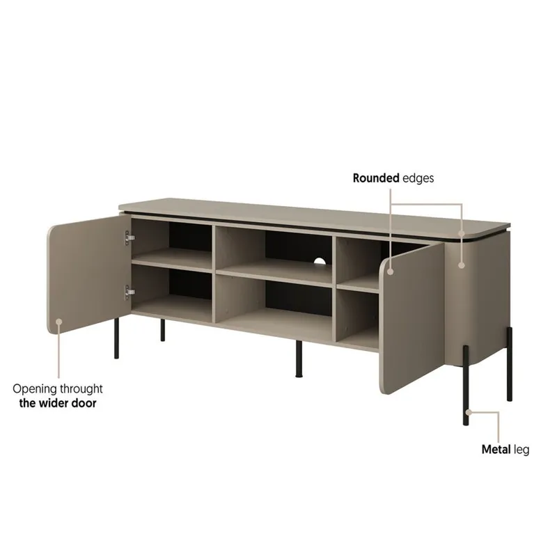 TV-enhet Bello 2 Dører - Møbler - Mediamøbel & tv møbel - TV-benk & mediabenk