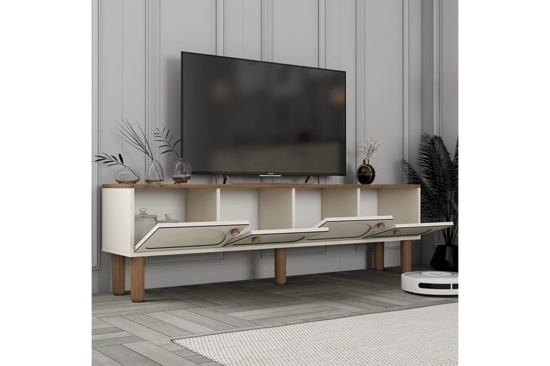 TV-enhet Cool Krem - Krem - Møbler - Mediamøbel & tv møbel - TV-benk & mediabenk