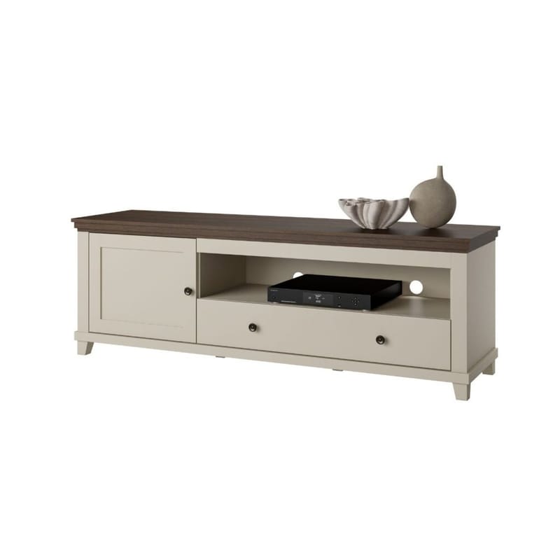 TV-enhet Evora 1 dør 1 skuff - Lys Beige - Møbler - Mediamøbel & tv møbel - TV-benk & mediabenk