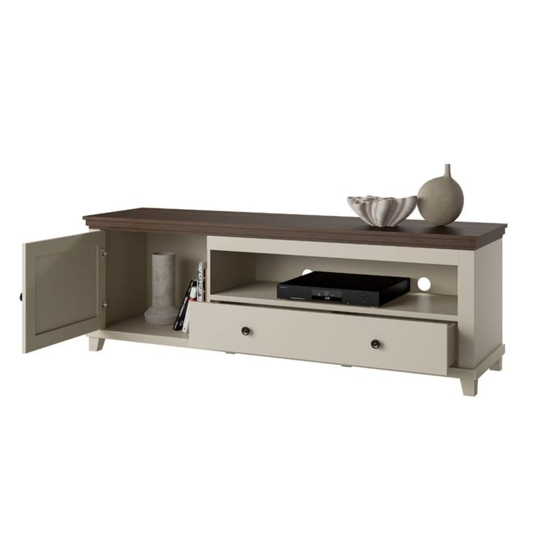 TV-enhet Evora 1 dør 1 skuff - Lys Beige - Møbler - Mediamøbel & tv møbel - TV-benk & mediabenk