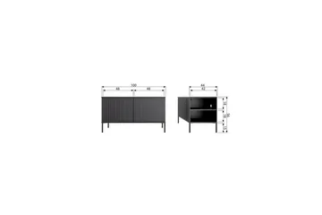 TV-enhet New Gravure - Støv, 100 cm - Møbler - Mediamøbel & tv møbel - TV-benk & mediabenk