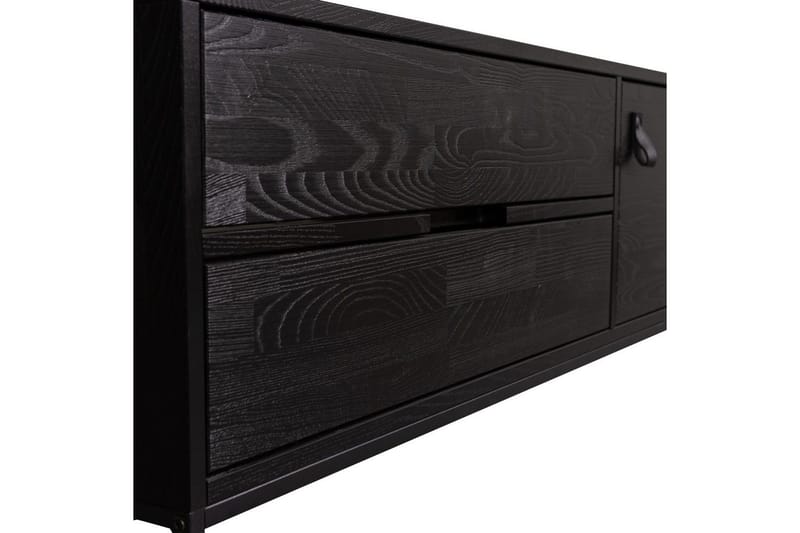 TV-enhet Silas - Blacknight, Ask, 120 cm - Møbler - Mediamøbel & tv møbel - TV-benk & mediabenk