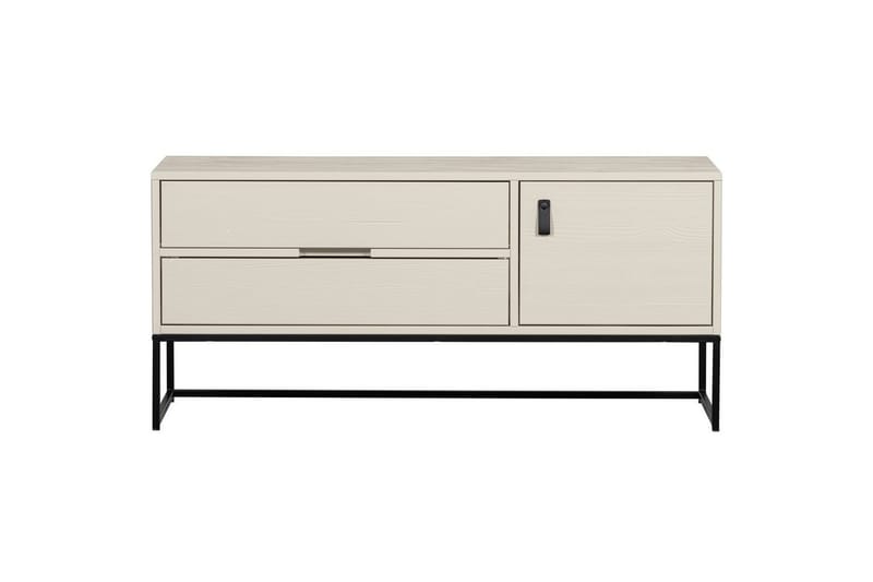 TV-enhet Silas - Støv, Børstet furu, 120 cm - Møbler - Mediamøbel & tv møbel - TV-benk & mediabenk