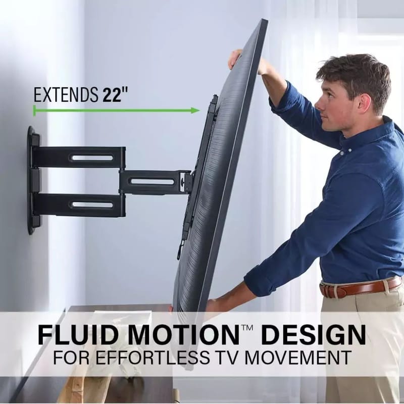 TV-feste Sanus 4D Max Vesa 400x400 32–65 Full Motion svart - Svart - Møbler - Mediamøbel & tv møbel - Mediestativ & veggfeste