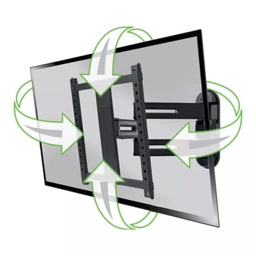 TV-feste Sanus 4D Max Vesa 400x400 32–65 Full Motion svart - Svart - Møbler - Mediamøbel & tv møbel - Mediestativ & veggfeste