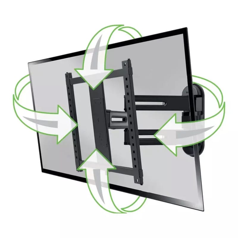 TV-feste Sanus 4D Max Vesa 400x400 32–65 Full Motion svart - Svart - Møbler - Mediamøbel & tv møbel - Mediestativ & veggfeste