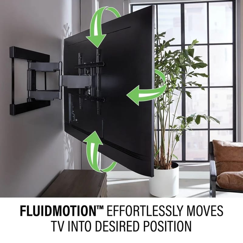 TV-feste Sanus Max Vesa 600x450 40-90 Full Motion Svart - Svart - Møbler - Mediamøbel & tv møbel - Mediestativ & veggfeste
