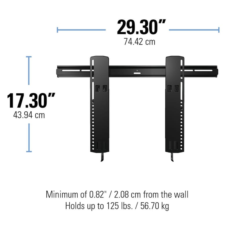 TV-feste Sanus Superslim 51-80 VLT16-B2 - svart - Møbler - Mediamøbel & tv møbel - Mediestativ & veggfeste