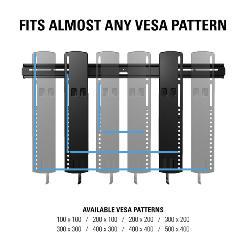 TV-feste Sanus Superslim 51-80 VLT16-B2 - svart - Møbler - Mediamøbel & tv møbel - Mediestativ & veggfeste