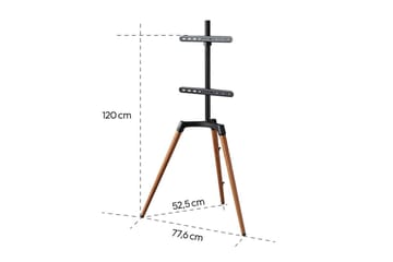 TV Gulvstativ Hama Staffelidesign Opptil 65 - Beige||Svart - Møbler - Mediamøbel & tv møbel - Mediestativ & veggfeste
