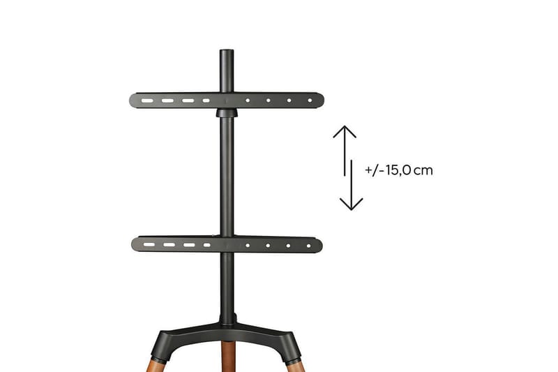 TV Gulvstativ Hama Staffelidesign Opptil 65 - Beige||Svart - Møbler - Mediamøbel & tv møbel - Mediestativ & veggfeste