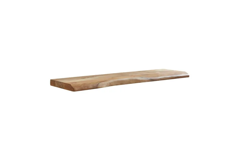 Tv-hylla Wohnling Vägghylla Wohnling träkant, massivt trä, flytande hylla, lantlig stil 100x26 cm - Oppbevaring - Hyller - Vegghylle