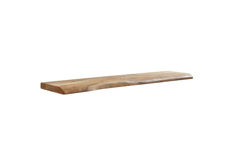 Tv-hylla Wohnling Vägghylla Wohnling träkant, massivt trä, flytande hylla, lantlig stil 120x26 cm - Oppbevaring - Hyller - Vegghylle
