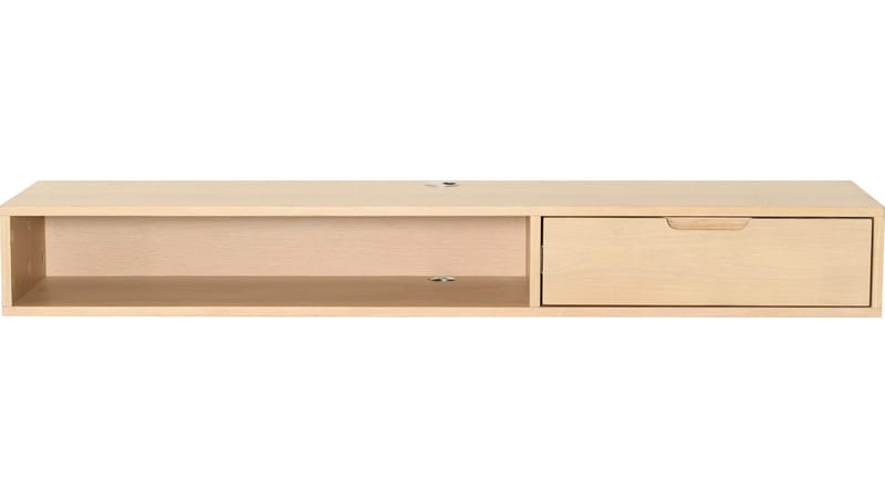 TV-hylle Torsen 135 cm - Hvitpigmentert eik - Møbler - Mediamøbel & tv møbel - TV-hylle
