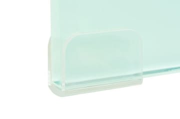 TV-benk glass hvit 40x25x11 cm - Hvit - Møbler - Mediamøbel & tv møbel - TV-hylle