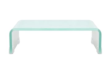 TV-benk glass hvit 40x25x11 cm - Hvit - Møbler - Mediamøbel & tv møbel - TV-hylle