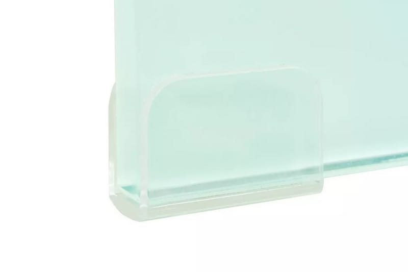 TV-benk glass hvit 60x25x11 cm - Hvit - TV-hylle