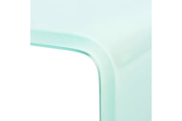 TV-benk glass hvit 80x30x13 cm - Hvit - Møbler - Mediamøbel & tv møbel - TV-hylle