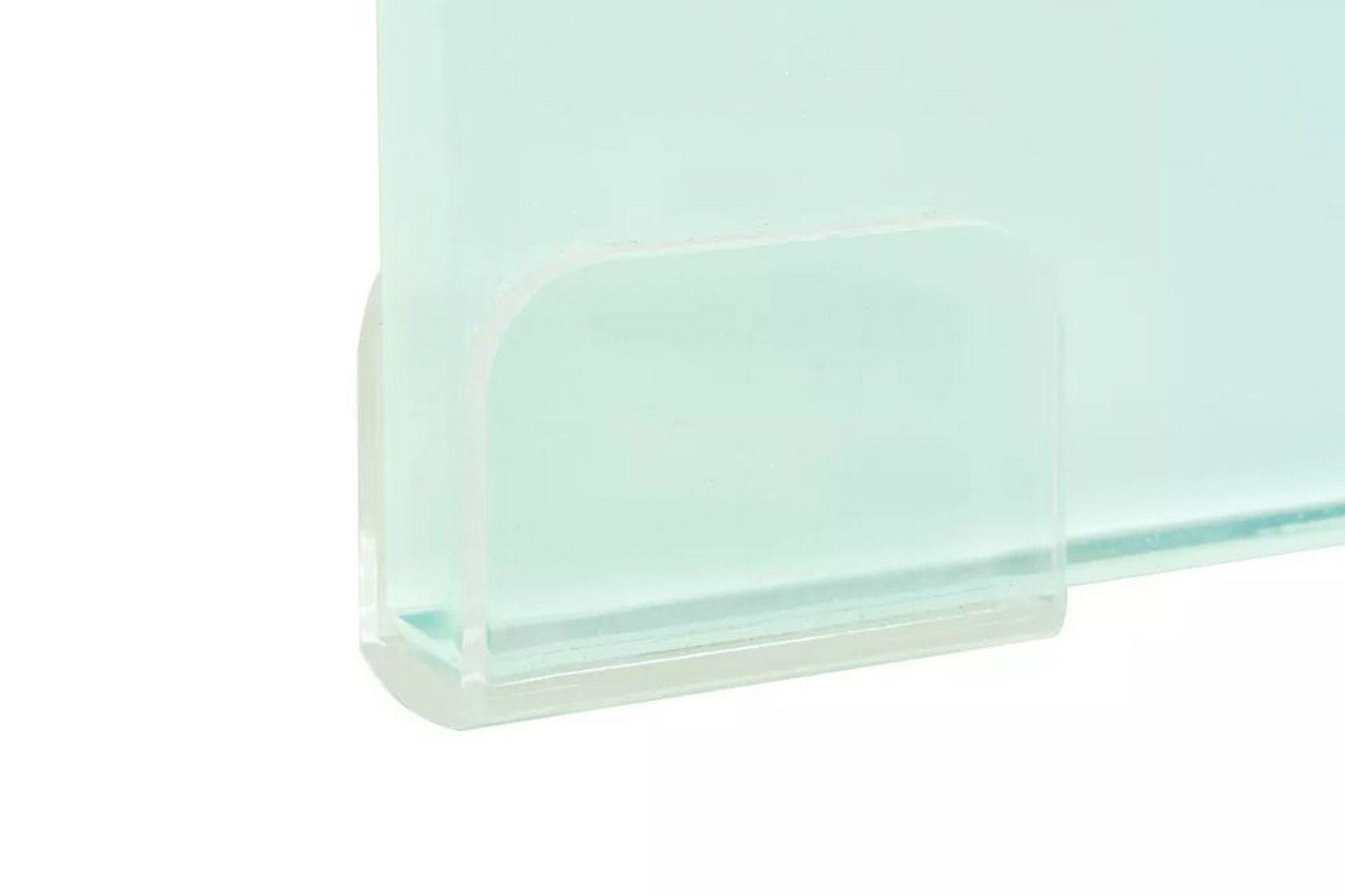 TV-benk glass hvit 80x30x13 cm - Hvit - Møbler - Mediamøbel & tv møbel - TV-hylle