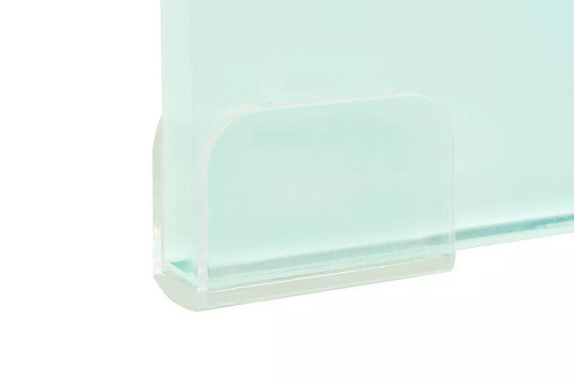 TV-benk glass hvit 90x30x13 cm - Hvit - Møbler - Mediamøbel & tv møbel - TV-hylle