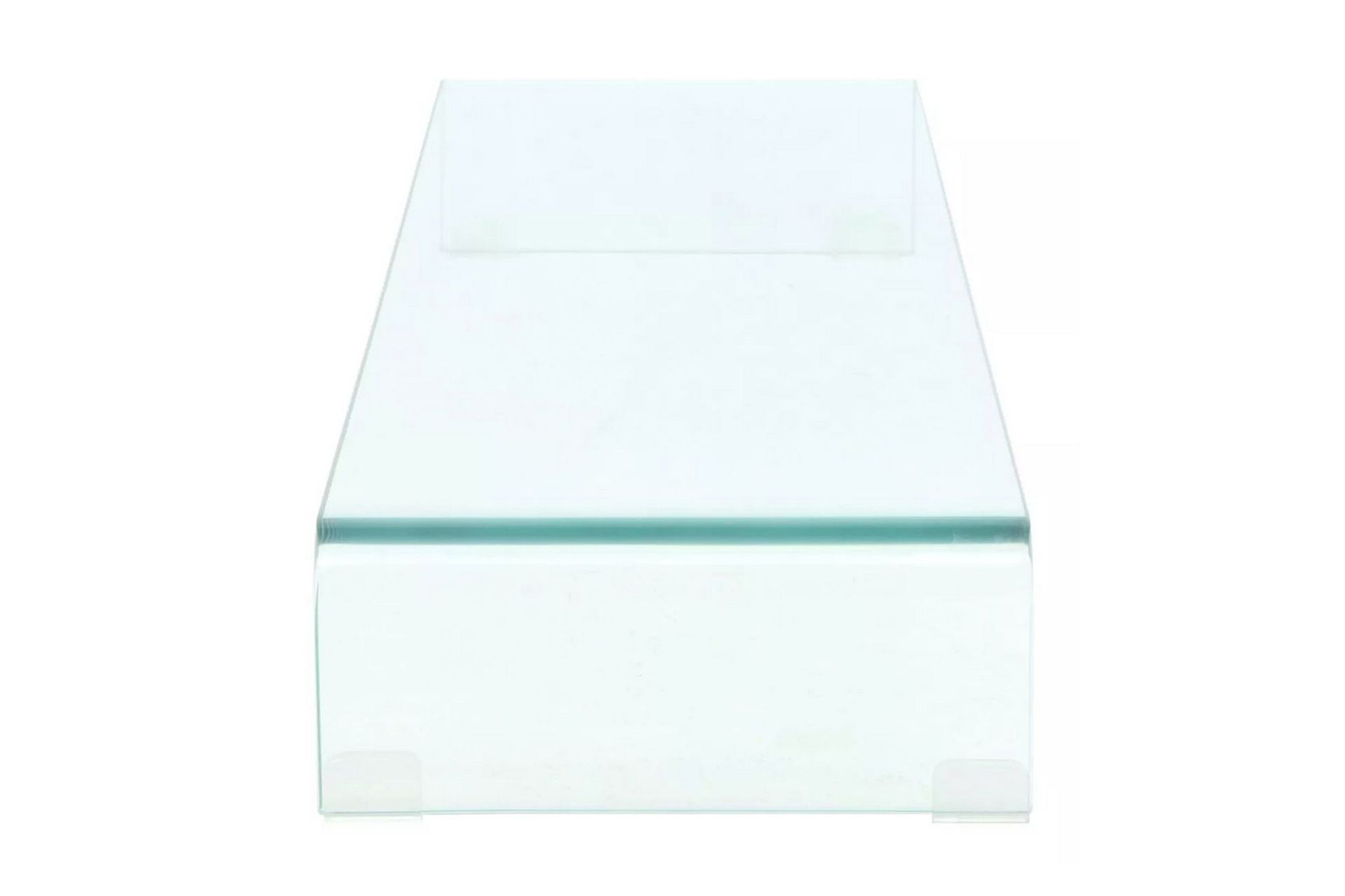 TV-benk glass klar 100x30x13 cm - Transparent - Møbler - Mediamøbel & tv møbel - TV-hylle