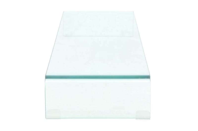TV-benk glass klar 110x30x13 cm - Transparent - TV-hylle