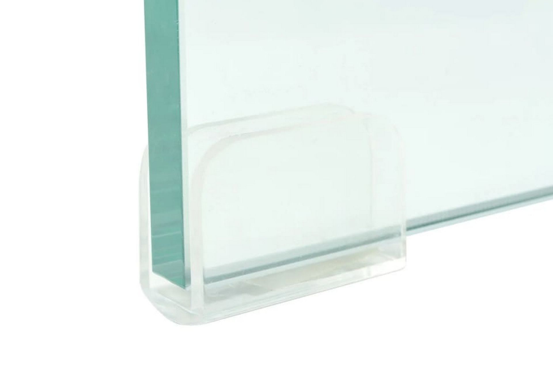 TV-benk glass klar 120x30x13 cm - Transparent - Møbler - Mediamøbel & tv møbel - TV-hylle