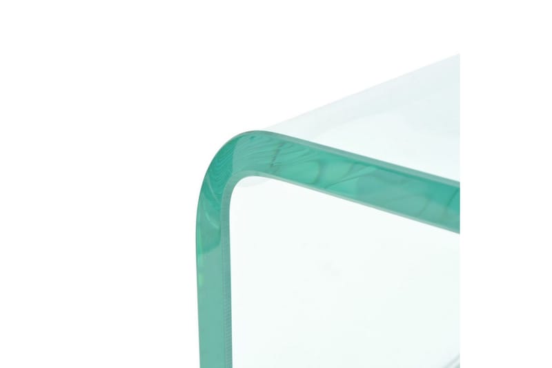 TV-benk glass klar 60x25x11 cm - Transparent - Møbler - Mediamøbel & tv møbel - TV-hylle