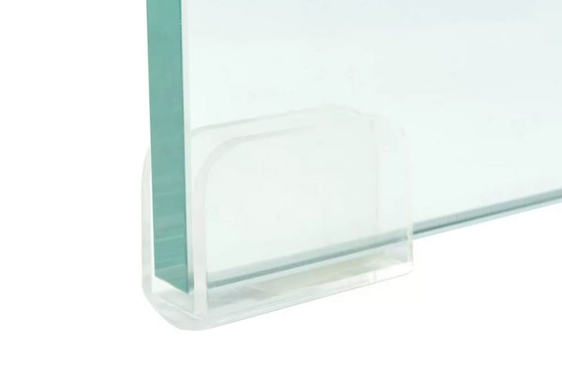 TV-benk glass klar 60x25x11 cm - Transparent - Møbler - Mediamøbel & tv møbel - TV-hylle