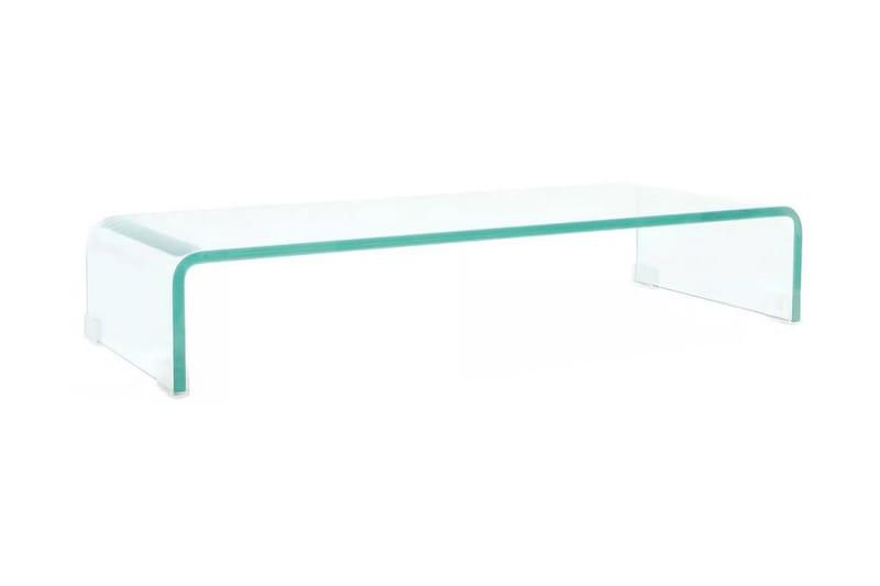 TV-benk glass klar 70x30x13 cm - Transparent - Møbler - Mediamøbel & tv møbel - TV-hylle