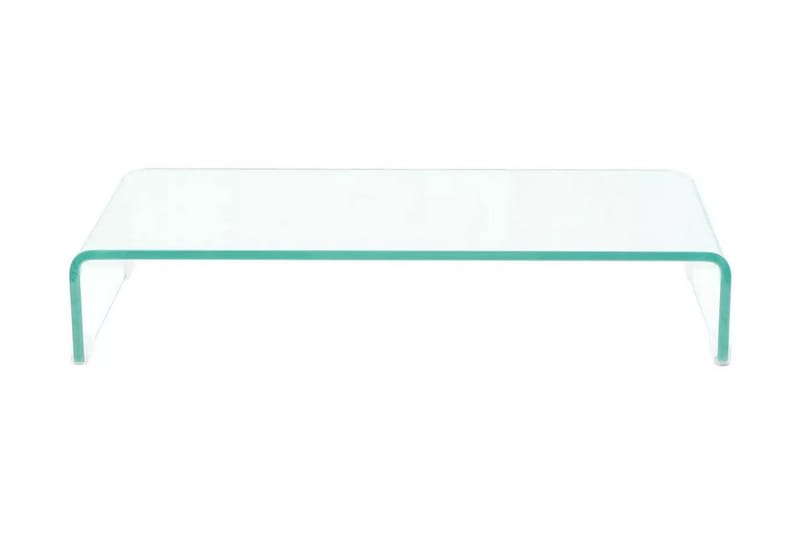 TV-benk glass klar 70x30x13 cm - Transparent - Møbler - Mediamøbel & tv møbel - TV-hylle