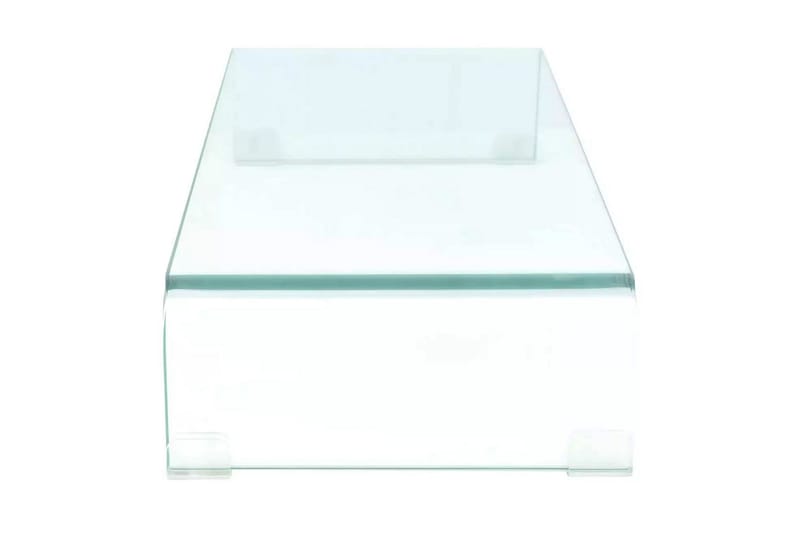 TV-benk glass klar 70x30x13 cm - Transparent - Møbler - Mediamøbel & tv møbel - TV-hylle