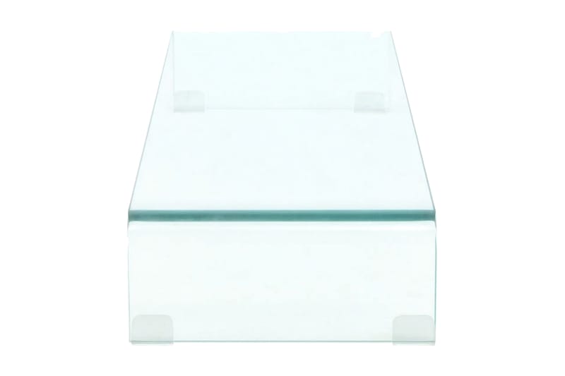 TV-benk glass klar 90x30x13 cm - Transparent - Møbler - Mediamøbel & tv møbel - TV-hylle
