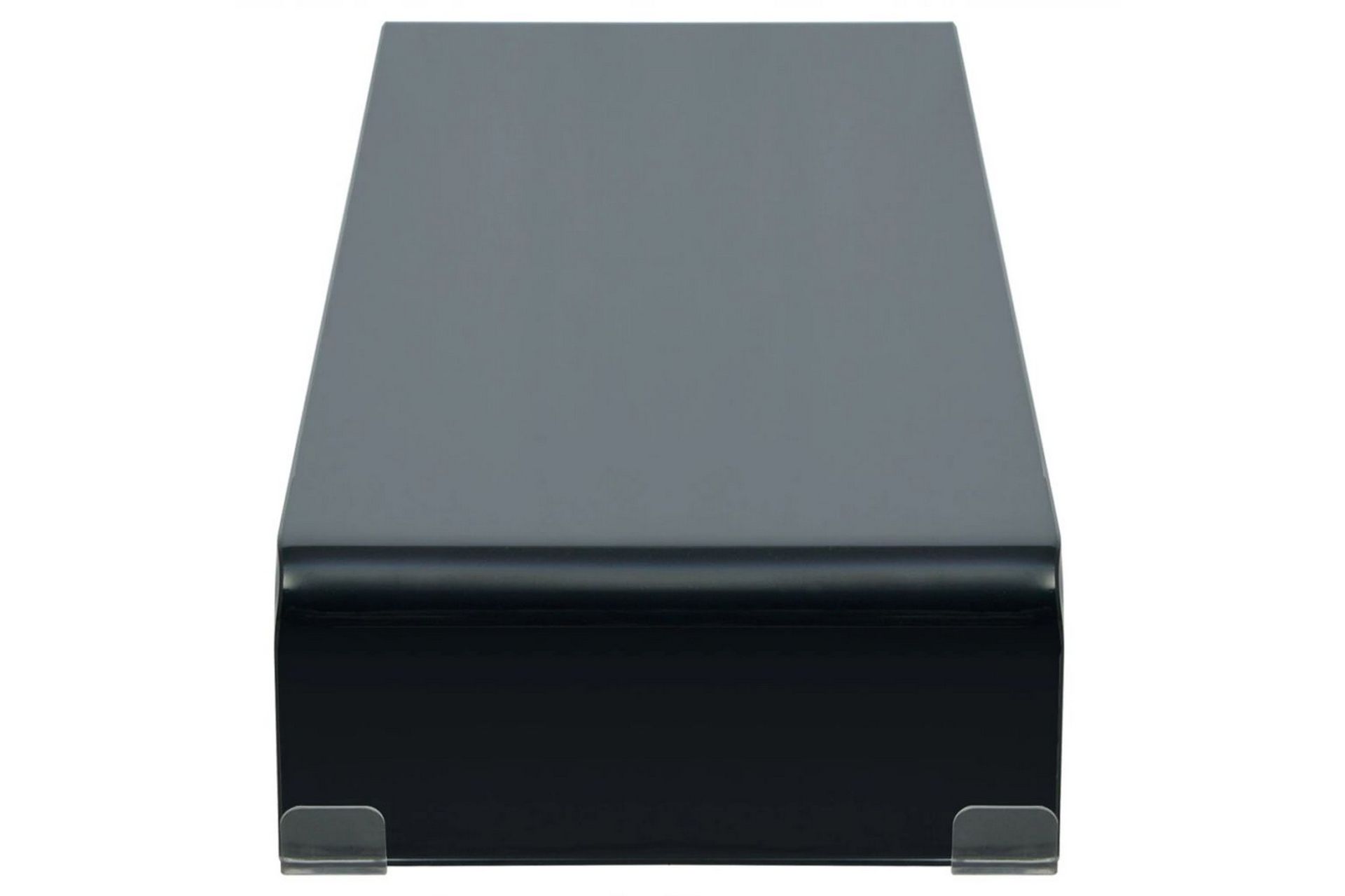 TV-benk glass svart 100x30x13 cm - Svart - Møbler - Mediamøbel & tv møbel - TV-hylle