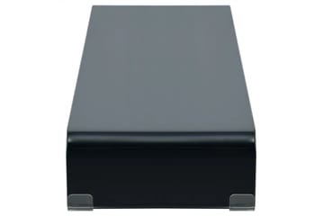 TV-benk glass svart 100x30x13 cm - Svart - Møbler - Mediamøbel & tv møbel - TV-hylle
