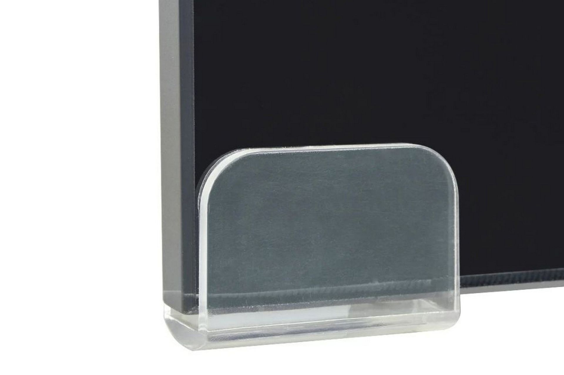 TV-benk glass svart 100x30x13 cm - Svart - Møbler - Mediamøbel & tv møbel - TV-hylle