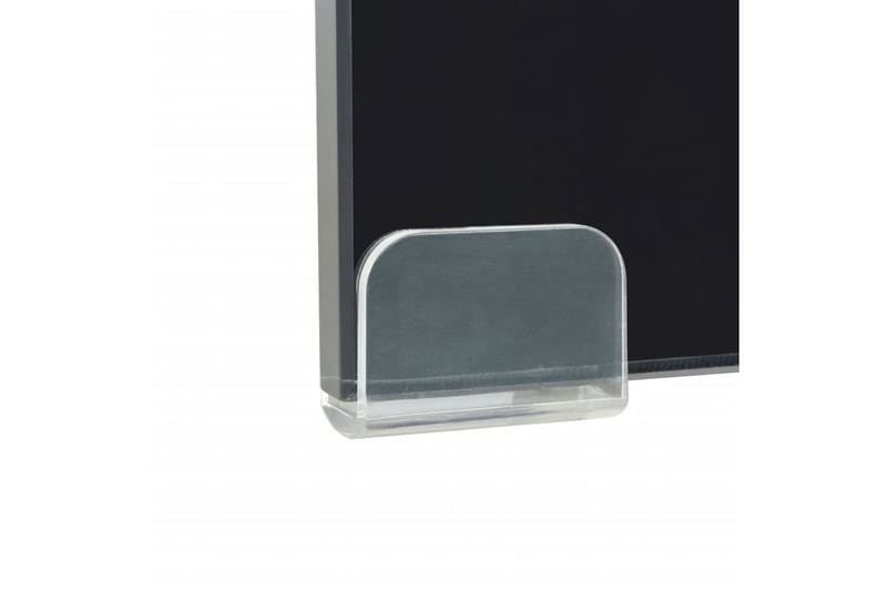 TV-benk glass svart 120x30x13 cm - Svart - Møbler - Mediamøbel & tv møbel - TV-hylle