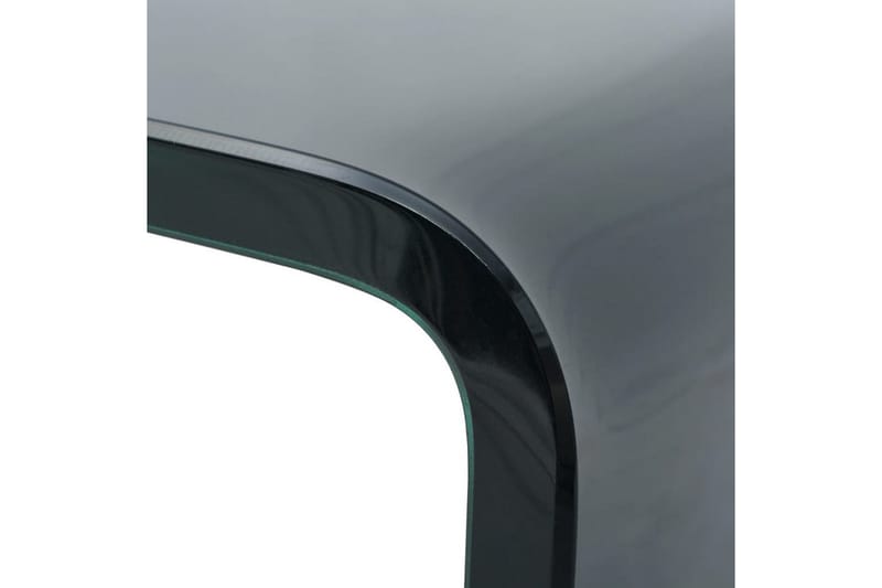 TV-benk glass svart 120x30x13 cm - Svart - Møbler - Mediamøbel & tv møbel - TV-hylle