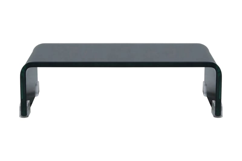 TV-benk glass svart 40x25x11 cm - Svart - Møbler - Mediamøbel & tv møbel - TV-hylle