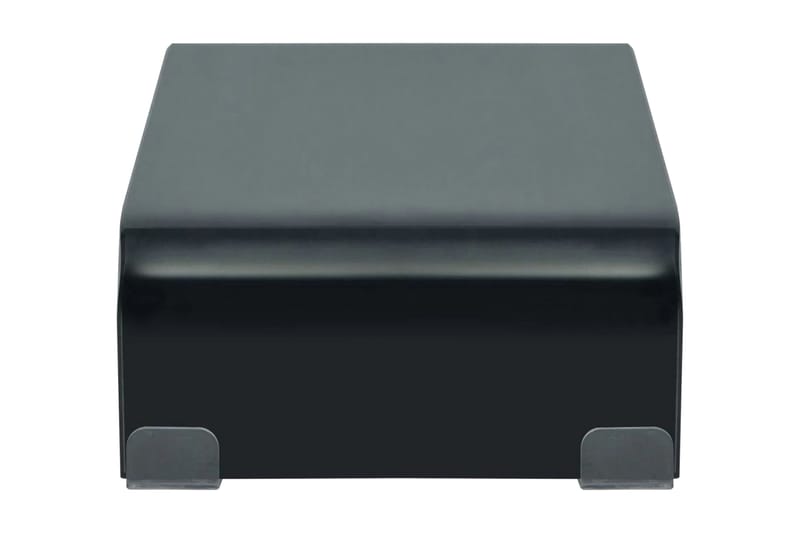 TV-benk glass svart 40x25x11 cm - Svart - Møbler - Mediamøbel & tv møbel - TV-hylle